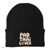 Pad Thai Lover Funny Humor Food Text Joke Loves Pad Thai Beanie thumb 0