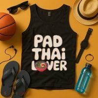 Pad Thai Lover Funny Humor Food Text Joke Loves Pad Thai Tank Top thumb 4