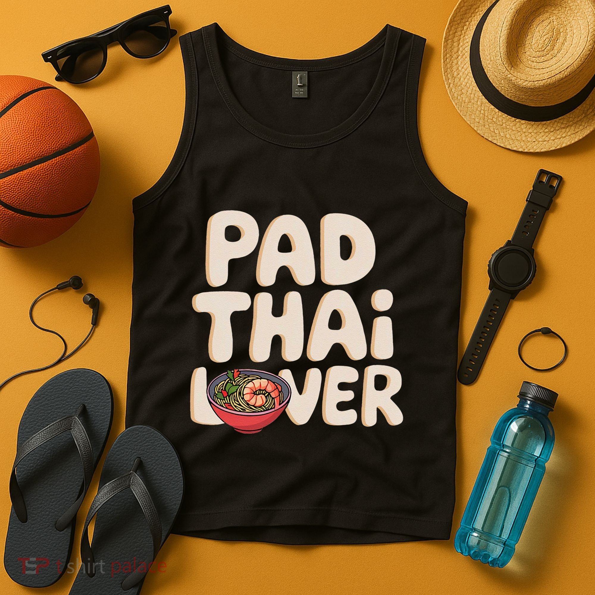 Pad Thai Lover Funny Humor Food Text Joke Loves Pad Thai Tank Top