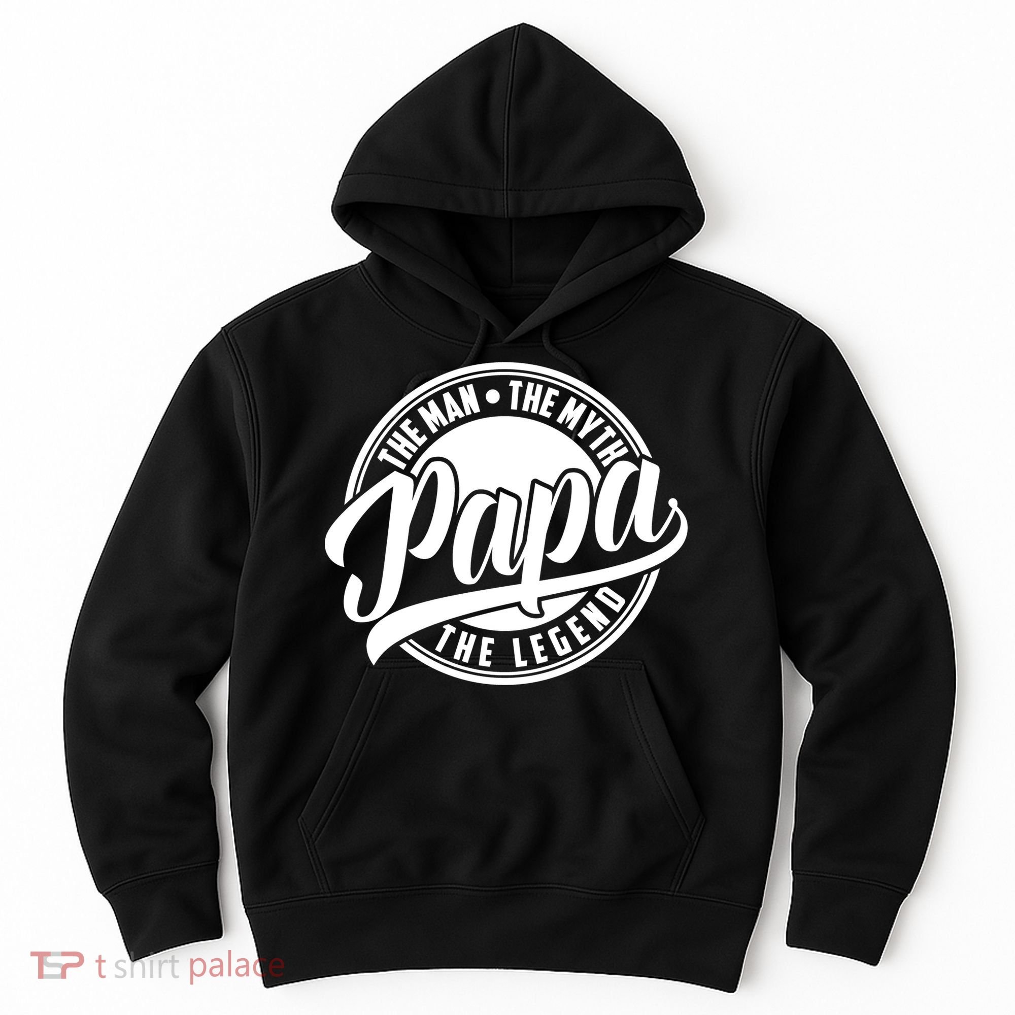 Papa The Man Myth Legend Fathers Day Certified Dad Gift Hoodie