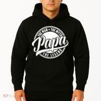 Papa The Man Myth Legend Fathers Day Certified Dad Gift Hoodie thumb 2