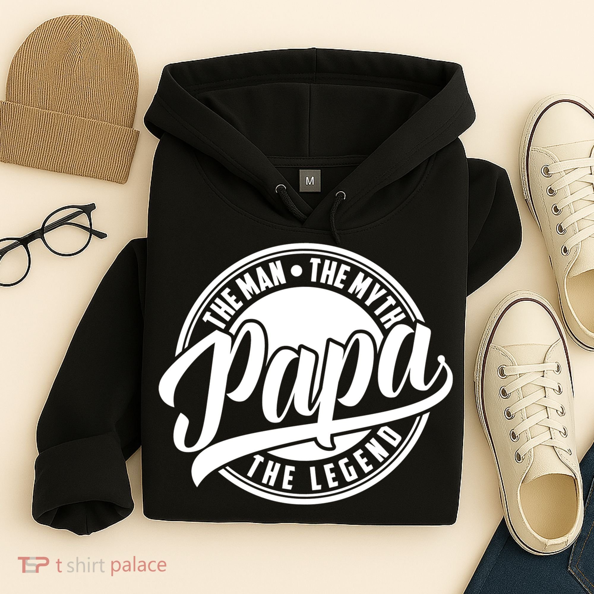 Papa The Man Myth Legend Fathers Day Certified Dad Gift Hoodie