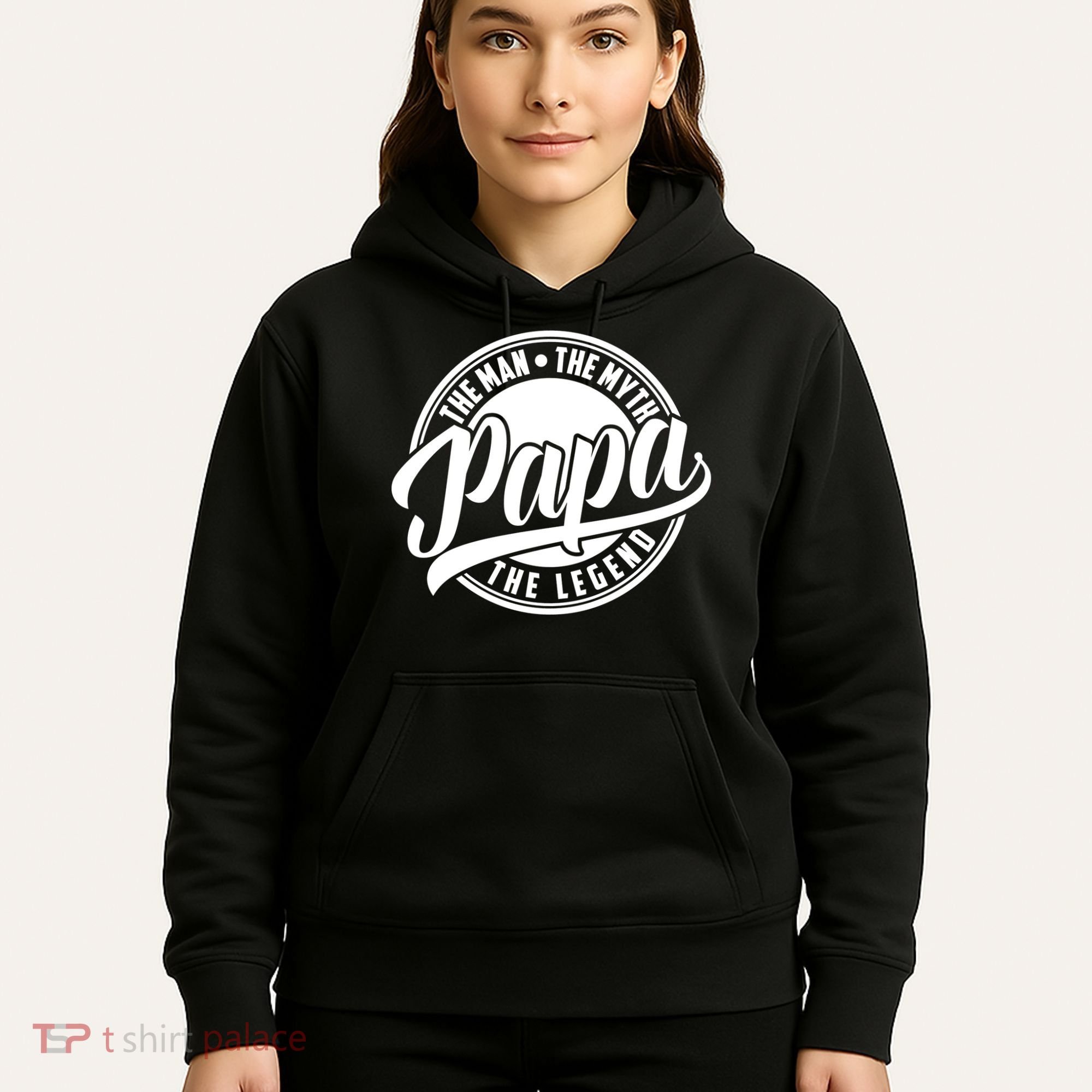 Papa The Man Myth Legend Fathers Day Certified Dad Gift Hoodie