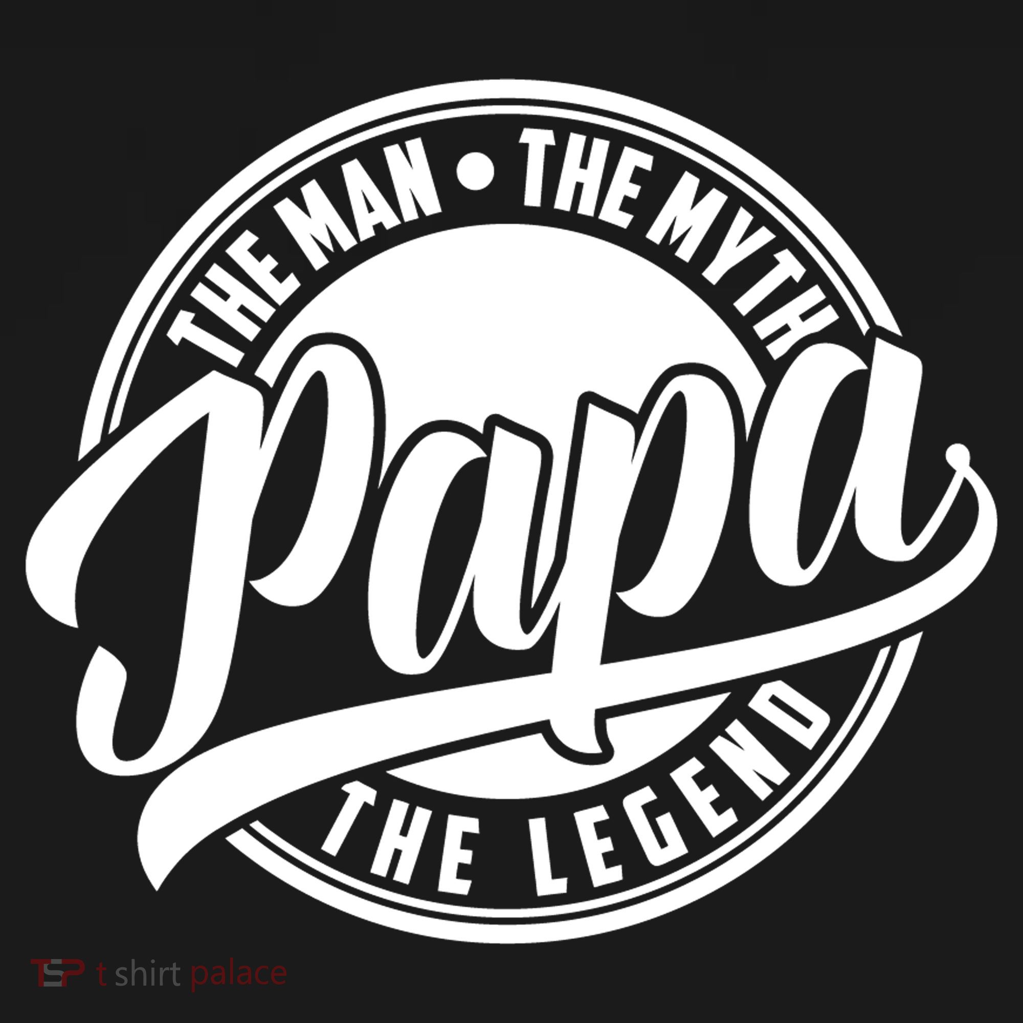 Papa The Man Myth Legend Fathers Day Certified Dad Gift Polo