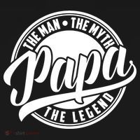 Papa The Man Myth Legend Fathers Day Certified Dad Gift Mousepad thumb 1