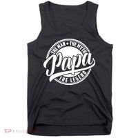 Papa The Man Myth Legend Fathers Day Certified Dad Gift Tank Top thumb 0