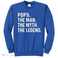 Pops The Man The Myth The Legend Fathers Day Gift Sweatshirt thumb 0