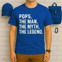 Pops The Man The Myth The Legend Fathers Day Gift T-Shirt thumb 6