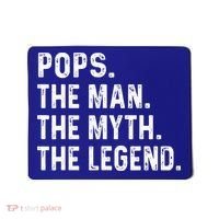 Pops The Man The Myth The Legend Fathers Day Gift Mousepad thumb 0