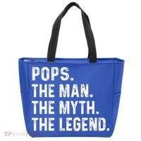 Pops The Man The Myth The Legend Fathers Day Gift Tote Bag thumb 0