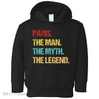 Paris The Man The Myth Toddler Hoodie thumb 0