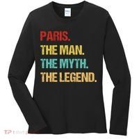 Paris The Man The Myth Women's Long Sleeve Shirt thumb 0