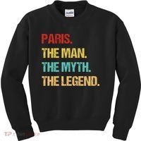 Paris The Man The Myth Kids Sweatshirt thumb 0