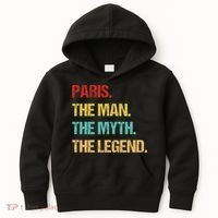 Paris The Man The Myth Kids Hoodie thumb 0