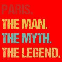 Paris The Man The Myth Santa Hat thumb 1