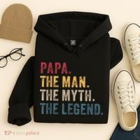 Papa The Man The Myth The Legend Hoodie thumb 4
