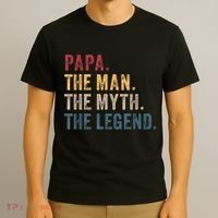 Papa The Man The Myth The Legend T-Shirt thumb 3