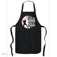 Proud ThatS My Nephew Out There Baseball Aunt Uncle Graphic Apron thumb 0