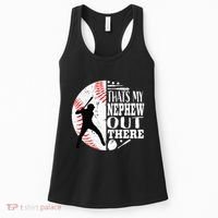 Proud ThatS My Nephew Out There Baseball Aunt Uncle Graphic Women's Tank Top thumb 0