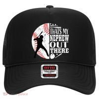 Proud ThatS My Nephew Out There Baseball Aunt Uncle Graphic Hat thumb 0