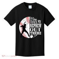 Proud ThatS My Nephew Out There Baseball Aunt Uncle Graphic Kids T-Shirt thumb 0
