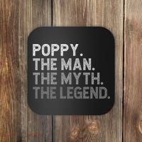 POPPY The Man The Myth The Legend Father's Day Funny Coaster thumb 0