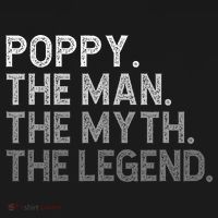 POPPY The Man The Myth The Legend Father's Day Funny Tank Top thumb 6