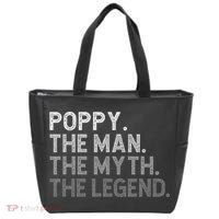 POPPY The Man The Myth The Legend Father's Day Funny Tote Bag thumb 0