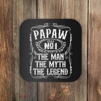 PaPaw The Man The Myth The Legend Funny Fathers Day Gift Coaster thumb 0