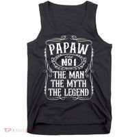 PaPaw The Man The Myth The Legend Funny Fathers Day Gift Tank Top thumb 0