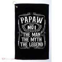 PaPaw The Man The Myth The Legend Funny Fathers Day Gift Golf Towel thumb 0