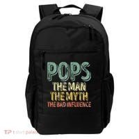 Pops The Man The Myth The Bad Influence Father's Day Backpack thumb 0