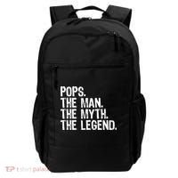 Pops The Man The Myth The Legend Gift Christmas Backpack thumb 0