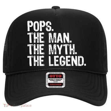 Pops The Man The Myth The Legend Gift Christmas Hat