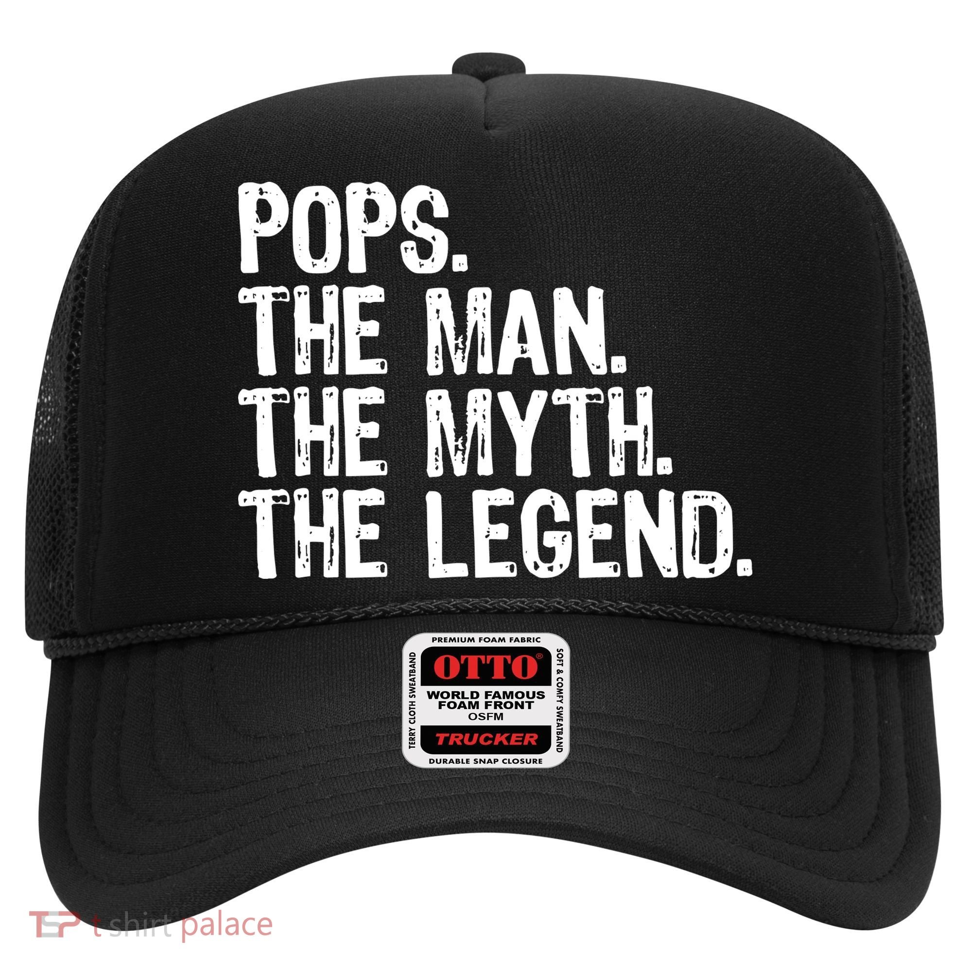 Pops The Man The Myth The Legend Gift Christmas Hat