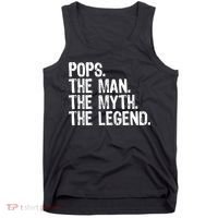 Pops The Man The Myth The Legend Gift Christmas Tank Top thumb 0