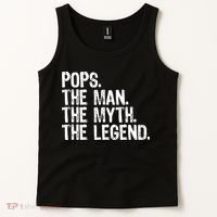Pops The Man The Myth The Legend Gift Christmas Tank Top thumb 2