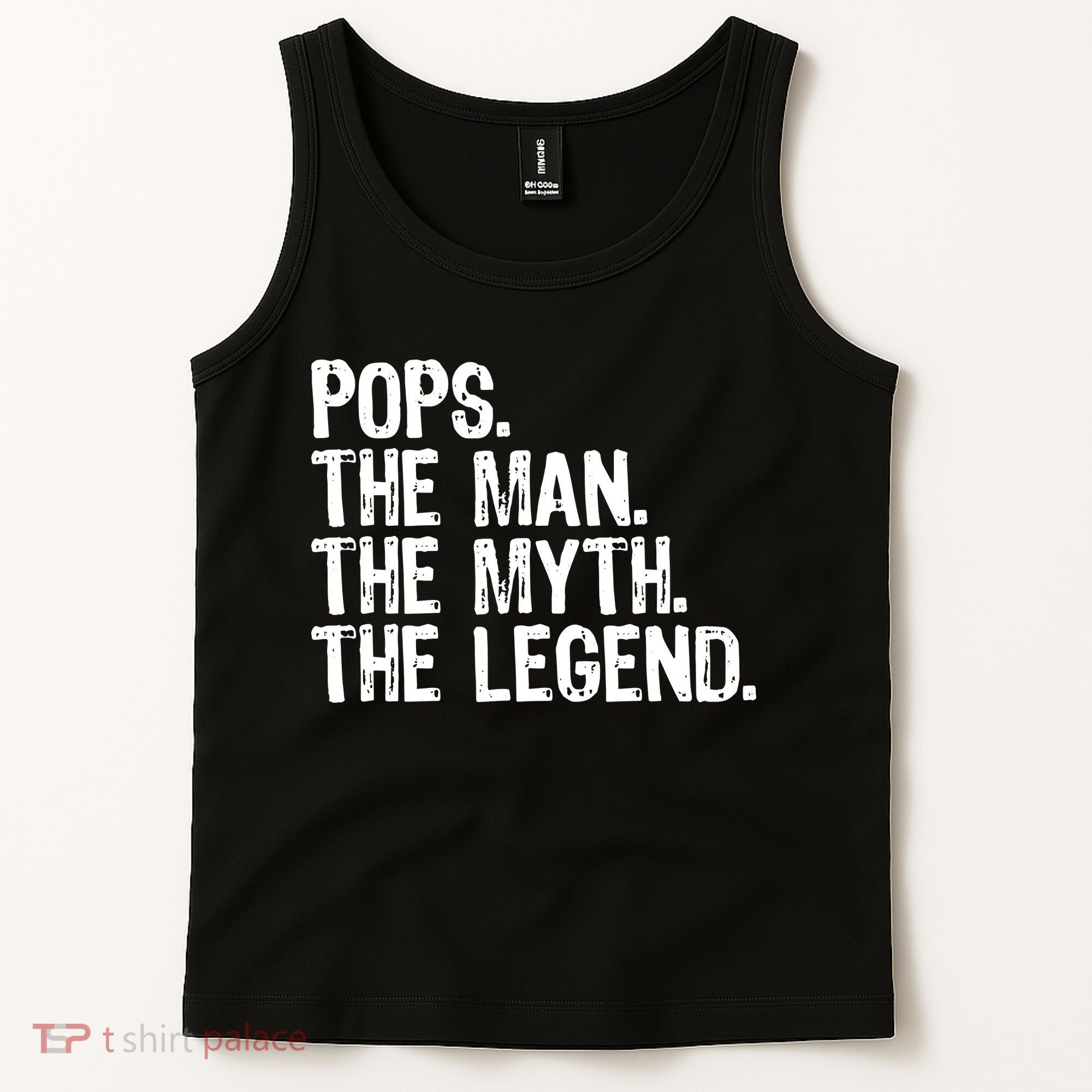 Pops The Man The Myth The Legend Gift Christmas Tank Top