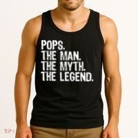 Pops The Man The Myth The Legend Gift Christmas Tank Top thumb 3