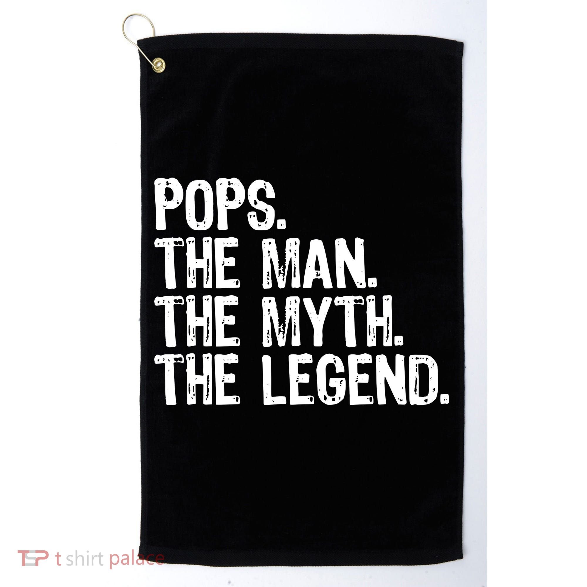 Pops The Man The Myth The Legend Gift Christmas Golf Towel