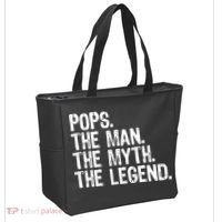 Pops The Man The Myth The Legend Gift Christmas Tote Bag thumb 2