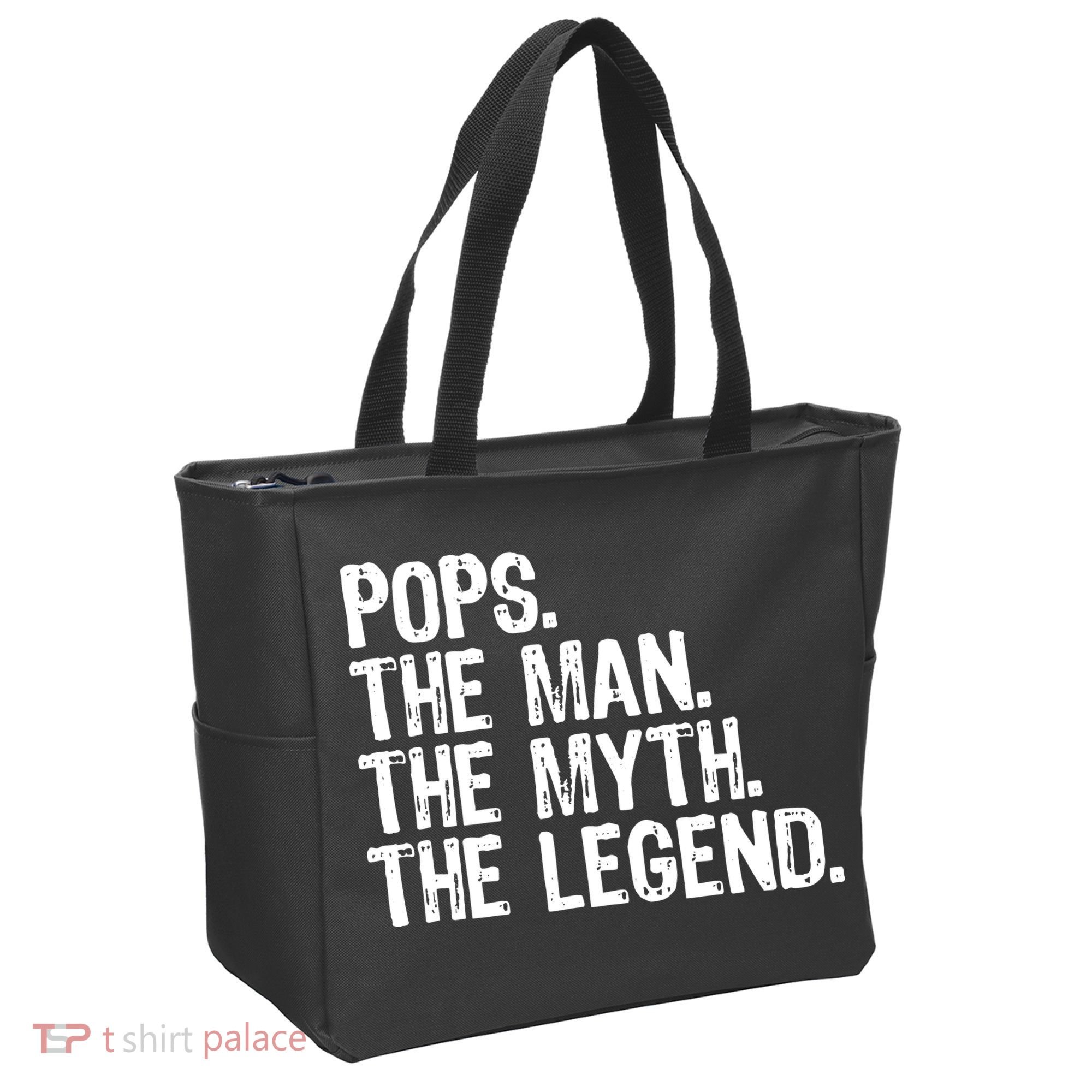 Pops The Man The Myth The Legend Gift Christmas Tote Bag