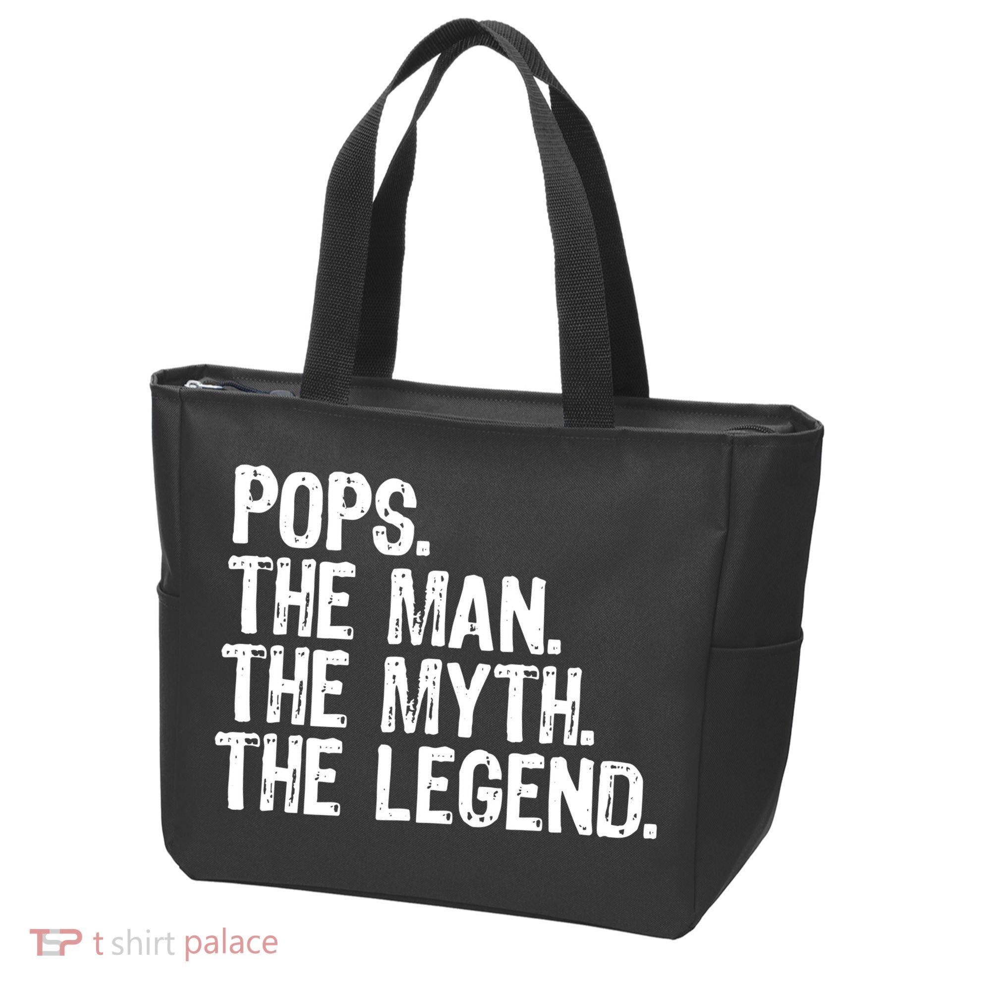 Pops The Man The Myth The Legend Gift Christmas Tote Bag