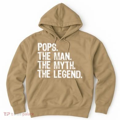 Pops The Man The Myth The Legend Gift Christmas Hoodie