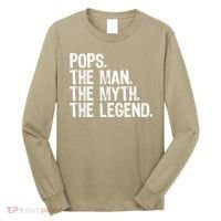 Pops The Man The Myth The Legend Gift Christmas Long Sleeve Shirt thumb 0