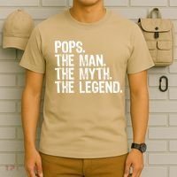 Pops The Man The Myth The Legend Gift Christmas T-Shirt thumb 6