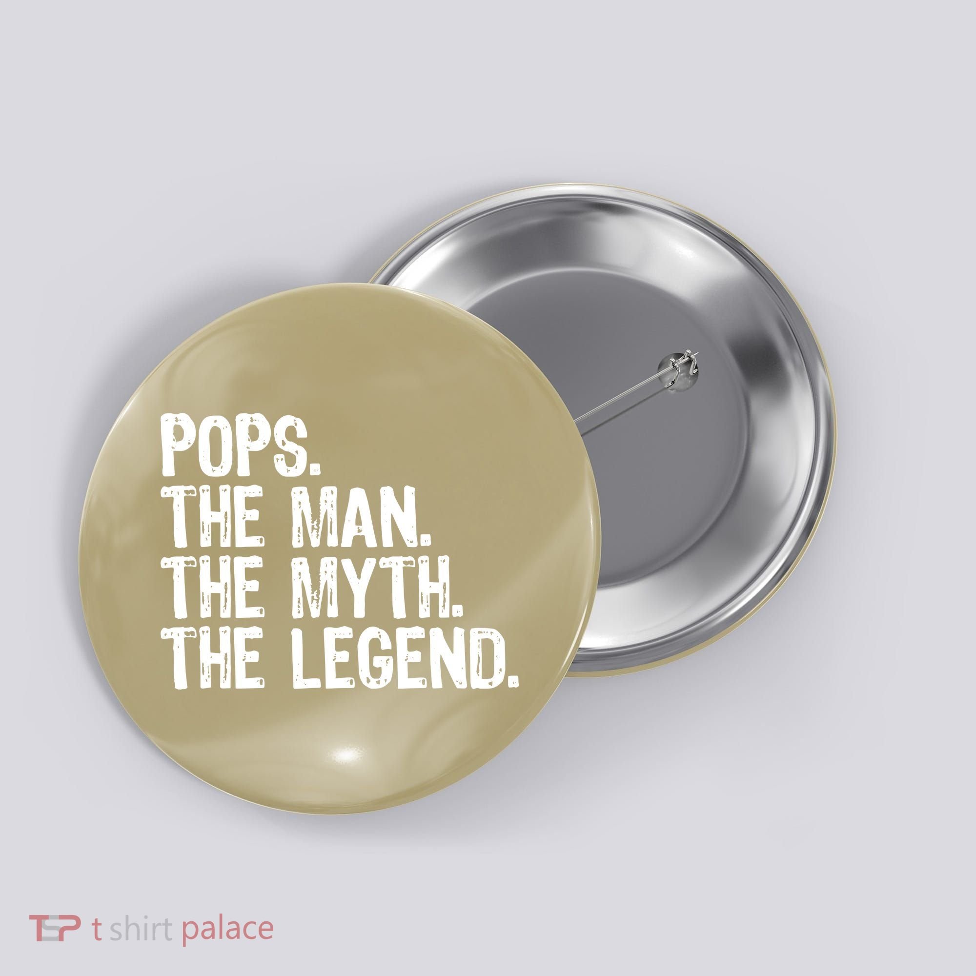 Pops The Man The Myth The Legend Gift Christmas Button