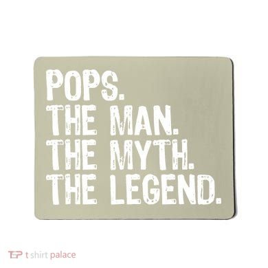 Pops The Man The Myth The Legend Gift Christmas Mousepad