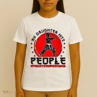 Proud Taekwondo Mom Taekwondo Mama Taekwondo Fighter Mom T-Shirt thumb 4
