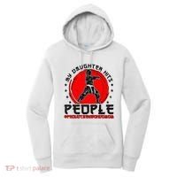 Proud Taekwondo Mom Taekwondo Mama Taekwondo Fighter Mom Women's Hoodie thumb 0